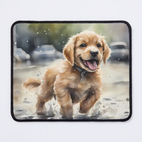 Item preview, Happy Puppy in Puddle designed and sold by CalmnessbyChoice.