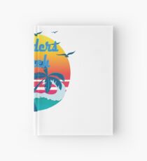 Boulders Beach, summer retro vintage Hardcover Journal