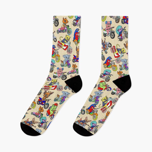 Item preview, Animals on Motorcycles Pattern designed and sold by NOTSNIW ART.