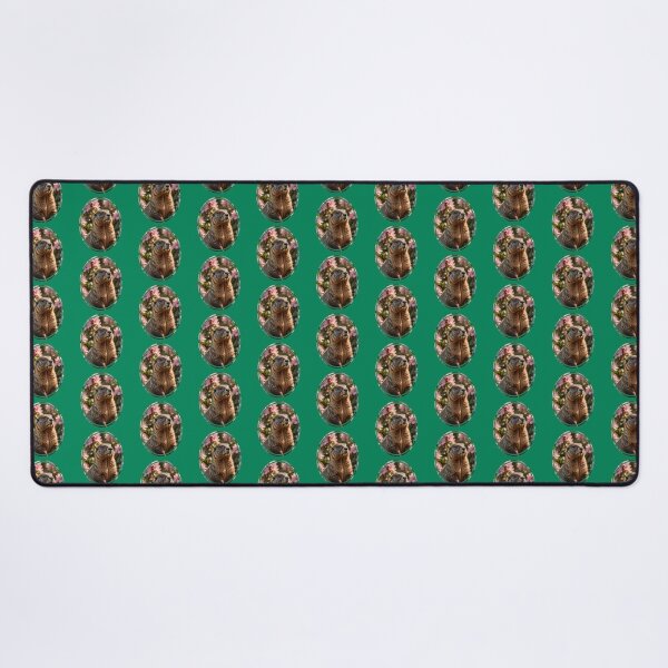 Item preview, Marmot With Pink Rhododendron Background designed and sold by taiche.