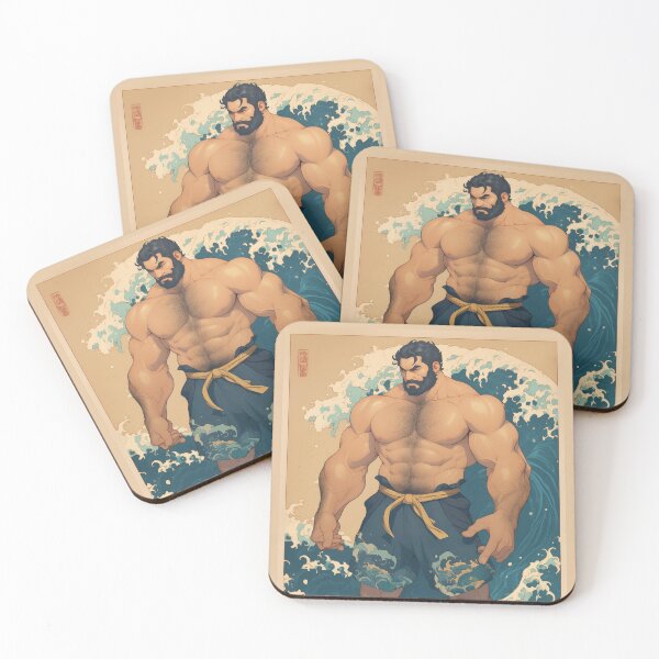 Item preview, Gay Hunks in Art Nouveau designed and sold by The Gallery Gaze.