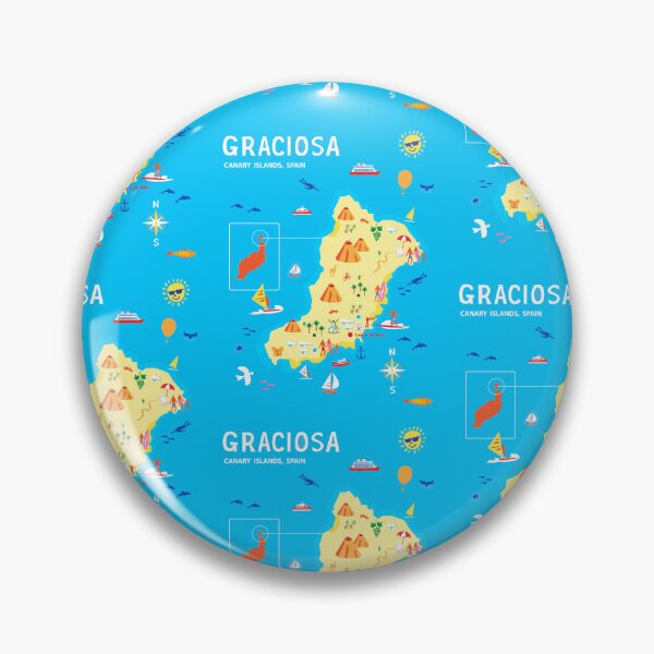Item preview, Graciosa, Lanzarote, Canary Islands, Spain designed and sold by Traveldrawings.