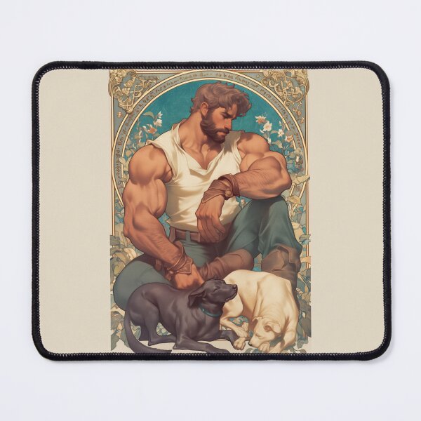 Item preview, Gay Hunks in Art Nouveau designed and sold by The Gallery Gaze.