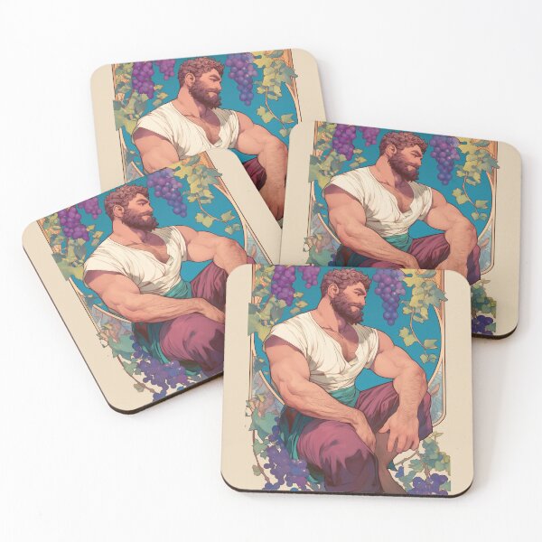 Item preview, Gay Hunks in Art Nouveau designed and sold by The Gallery Gaze.