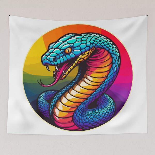 Item preview, Snake Symbol 2025 Colorful Pop Art designed and sold by Grypis.