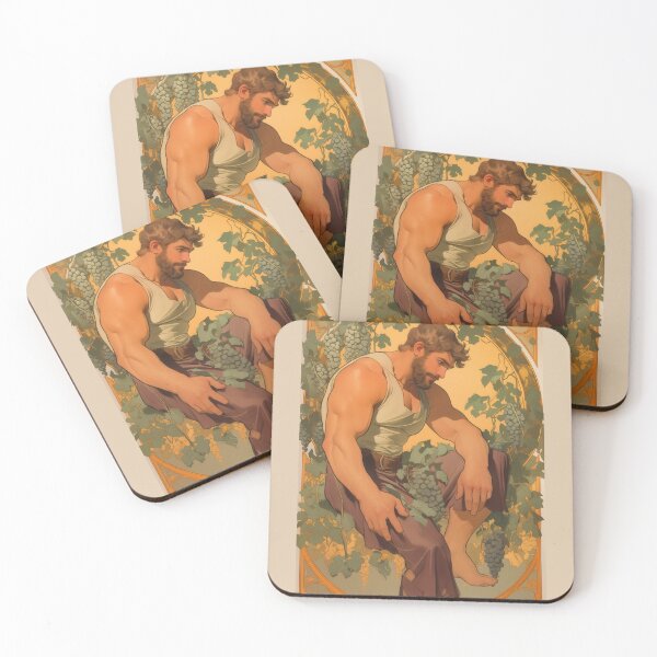 Item preview, Gay Hunks in Art Nouveau designed and sold by The Gallery Gaze.