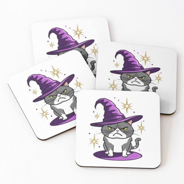 Item preview, Grumpy Wizard Cat – Magic with Bad Tempers designed and sold by StormArte.