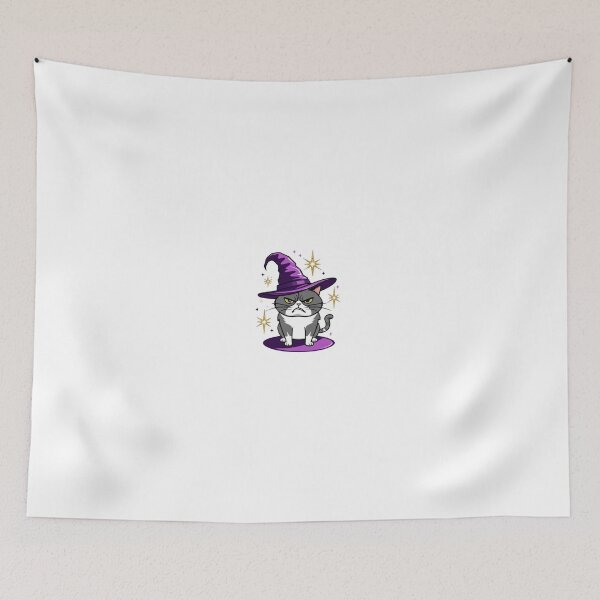 Item preview, Grumpy Wizard Cat – Magic with Bad Tempers designed and sold by StormArte.