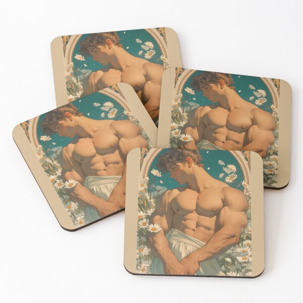 Item preview, Gay Hunks in Art Nouveau designed and sold by The Gallery Gaze.