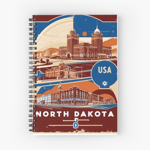 Item preview, North Dakota 1950s USA Vintage Retro Tourism  designed and sold by TravelersGems.