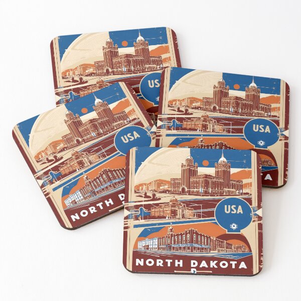 Item preview, North Dakota 1950s USA Vintage Retro Tourism  designed and sold by TravelersGems.