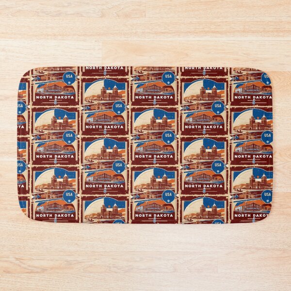 Item preview, North Dakota 1950s USA Vintage Retro Tourism  designed and sold by TravelersGems.