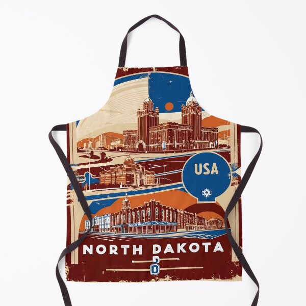 Item preview, North Dakota 1950s USA Vintage Retro Tourism designed and sold by TravelersGems.