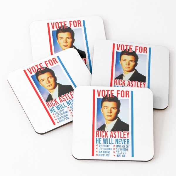 Item preview, Vote for Rick Astley designed and sold by ARKIRA - 100% authentic designs of the highest quality..