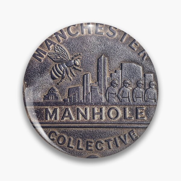 Manchester Manhole Collective Logo Pin