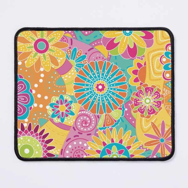 Item preview, Retro Floral Explosion – Geometric Patterns & 70s Vibes designed and sold by elodie-cousin.