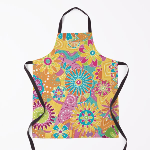 Item preview, Retro Floral Explosion – Geometric Patterns & 70s Vibes designed and sold by elodie-cousin.