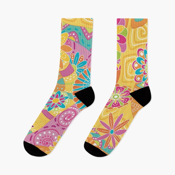 Item preview, Retro Floral Explosion – Geometric Patterns & 70s Vibes designed and sold by elodie-cousin.