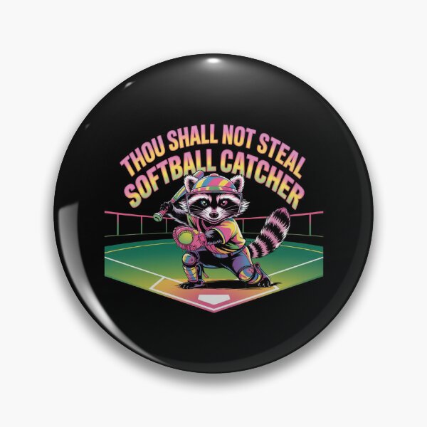 Item preview, Thou Shall Not Steal Softball Catcher designed and sold by TrendsLook.