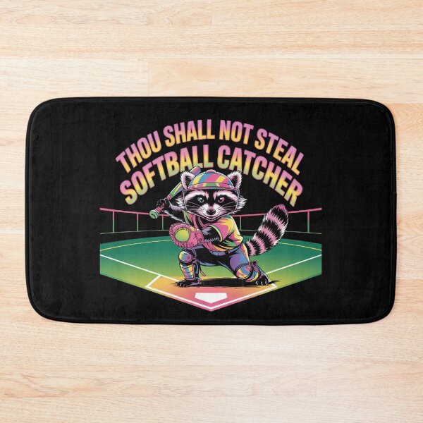 Item preview, Thou Shall Not Steal Softball Catcher designed and sold by TrendsLook.