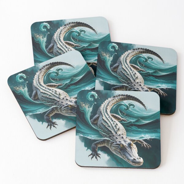 Item preview, Ethereal Alligator Fantasy Art – Mystic Power of the Waters designed and sold by LaLi-Designs.