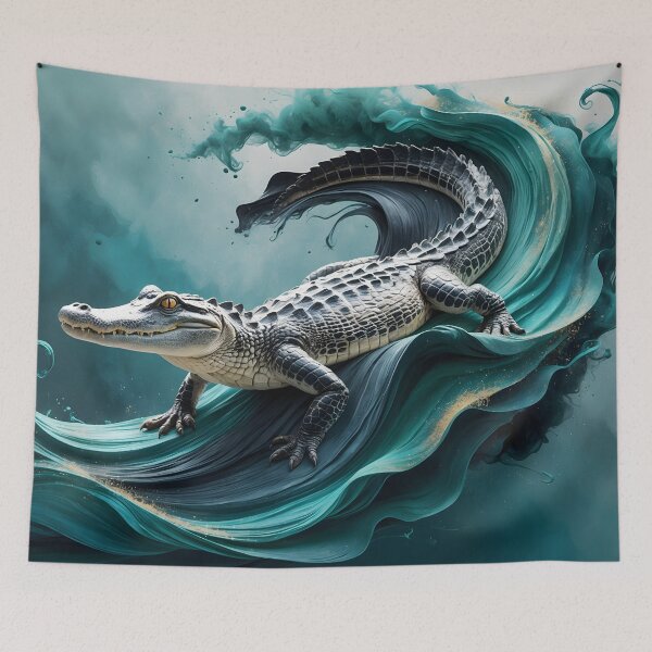 Item preview, Ethereal Alligator Fantasy Art – Mystic Power of the Waters designed and sold by LaLi-Designs.