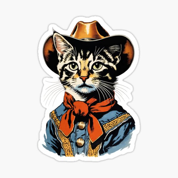 Item preview, Cowboy Cat - Meowdy! designed and sold by QuietCity.