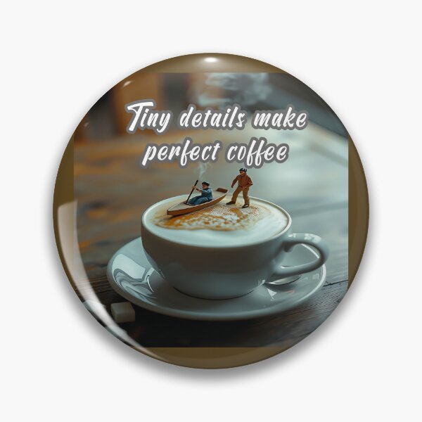 Item preview, Tiny Details Make Perfect Coffee designed and sold by Surreallytee.