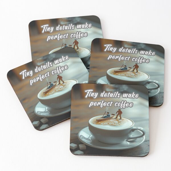 Item preview, Tiny Details Make Perfect Coffee designed and sold by Surreallytee.