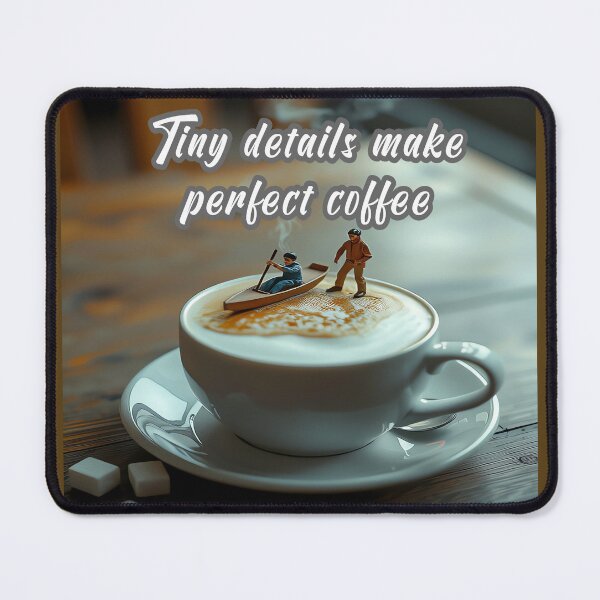 Item preview, Tiny Details Make Perfect Coffee designed and sold by Surreallytee.