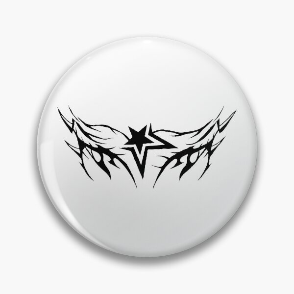 Item preview, Black Goth Emo Star Graphic Tribal designed and sold by Dem0r.
