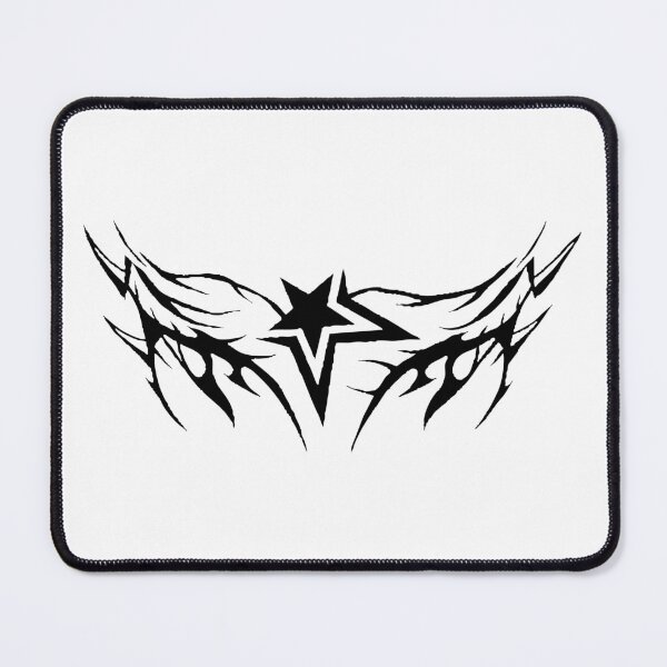 Item preview, Black Goth Emo Star Graphic Tribal designed and sold by Dem0r.