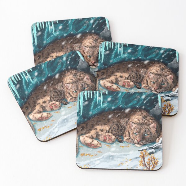 Item preview, Snow Leopards designed and sold by lydia.oconnor.creations.