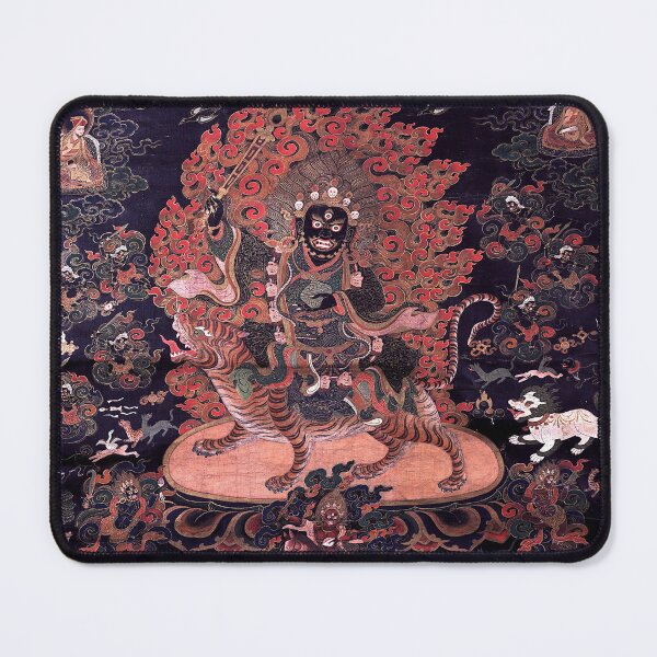 Item preview, Mandala 232 Mahakala Buddhist Protector Vyaghra Vahana Riding Tiger 1700s designed and sold by GuyBlank.