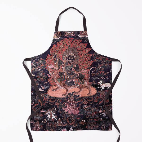 Item preview, Mandala 232 Mahakala Buddhist Protector Vyaghra Vahana Riding Tiger 1700s designed and sold by GuyBlank.