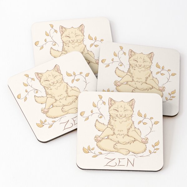 Item preview, Zen Cat's meditation designed and sold by PlumeHarfang.