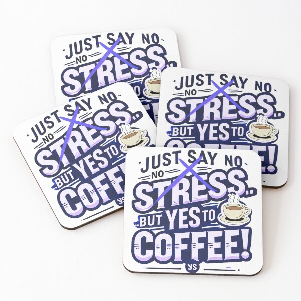 Item preview,    NO Stress  .. Yes to Coffee ! designed and sold by goodFather4ever.