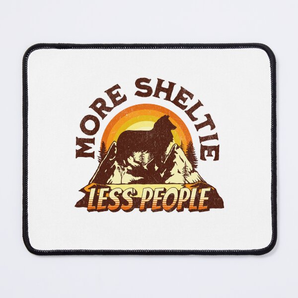 Item preview, More Sheltie Less People Vintage Hiking Camping Gift designed and sold by Guarddogdrive.