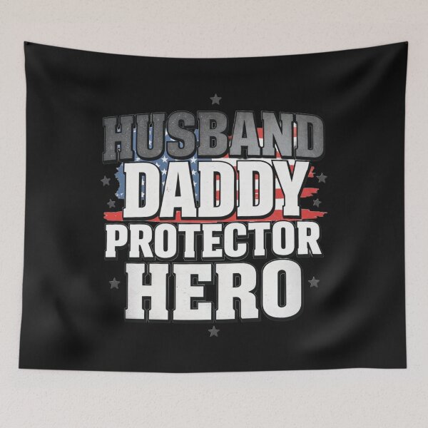 Item preview, Husband, Father, Protector, Hero - Patriot Tribute designed and sold by latelierdechris.