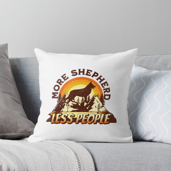 Item preview, More German Shepherd Less People Vintage Hiking Camping Gift designed and sold by Guarddogdrive.