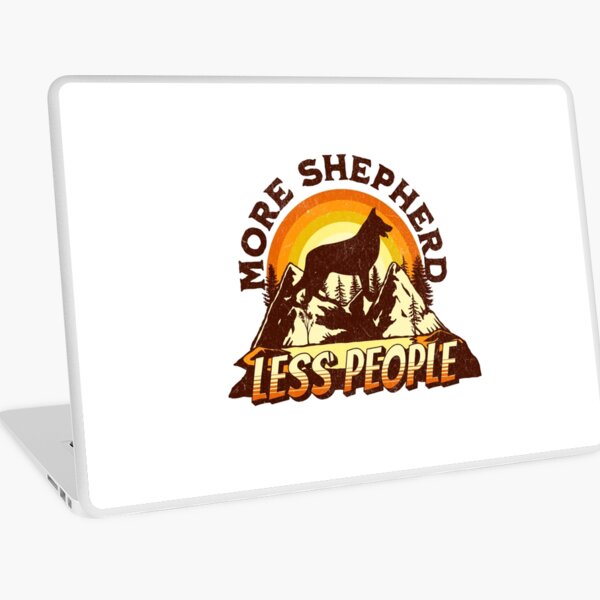 Item preview, More German Shepherd Less People Vintage Hiking Camping Gift designed and sold by Guarddogdrive.