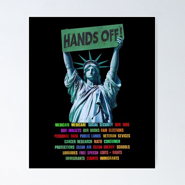 Item preview, Resist Liberty - Hands Off Protest designed and sold by Spaceslafr.