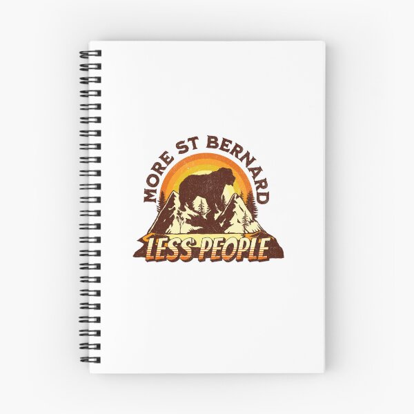 Item preview, More St Bernard Less People Vintage Hiking Camping Gift designed and sold by Guarddogdrive.