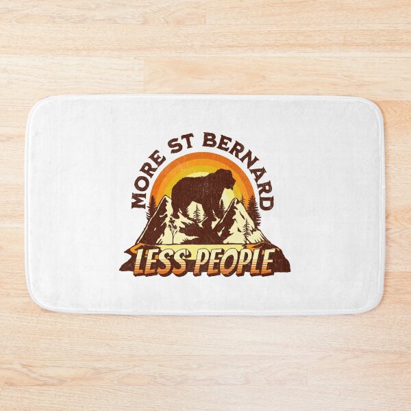 Item preview, More St Bernard Less People Vintage Hiking Camping Gift designed and sold by Guarddogdrive.