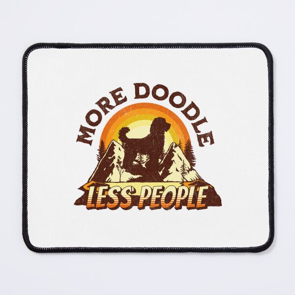 Item preview, More Doodle Less People Vintage Hiking Camping Gift designed and sold by Guarddogdrive.
