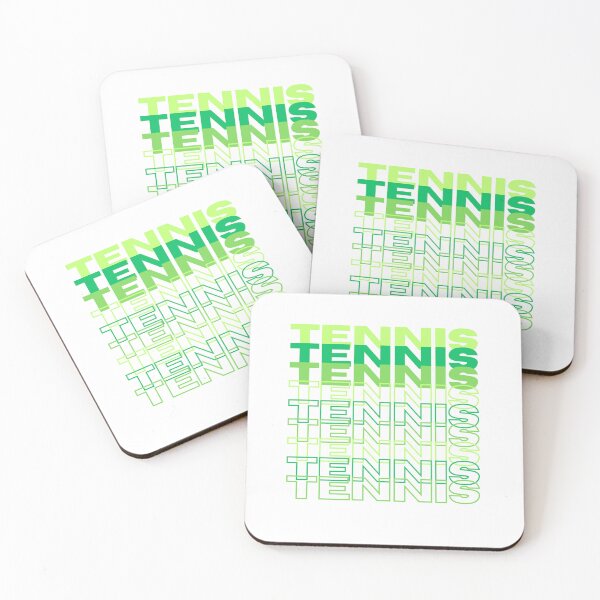 Item preview, A range of tennis related apparel and other products in shades of green designed and sold by reddesigned.
