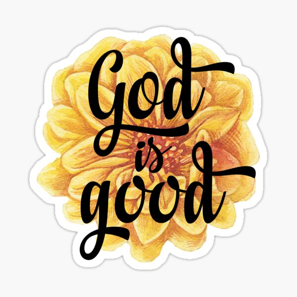 Christian Bible Verse Stickers - God is Good - PlanningFaithCo