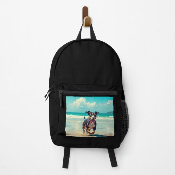 Item preview, Cute dog running at beach  designed and sold by Dogandesighn.