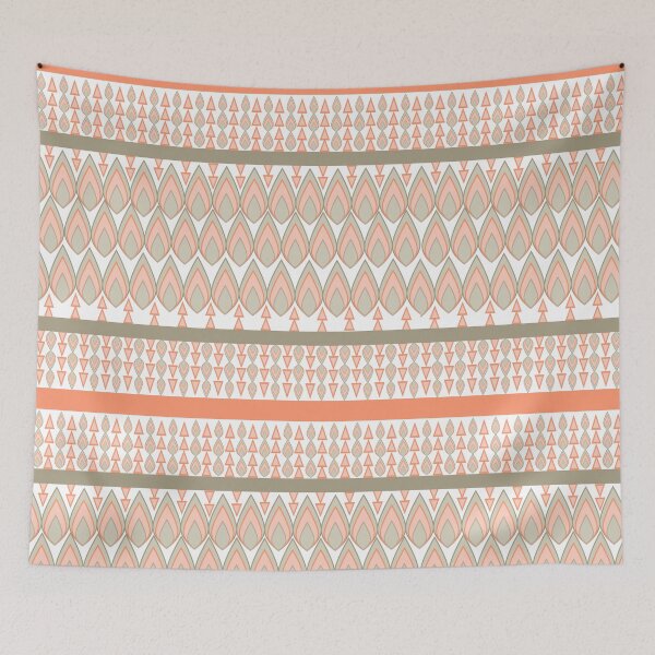 Item preview, Orange Color Geometric Ethnic Oriental Seamless Pattern Traditional Design for Background, Carpet, Wallpaper, Clothing, Wrapping, Batik, Vector, Illustration, Embroidery Style designed and sold by PepfryPrinting.