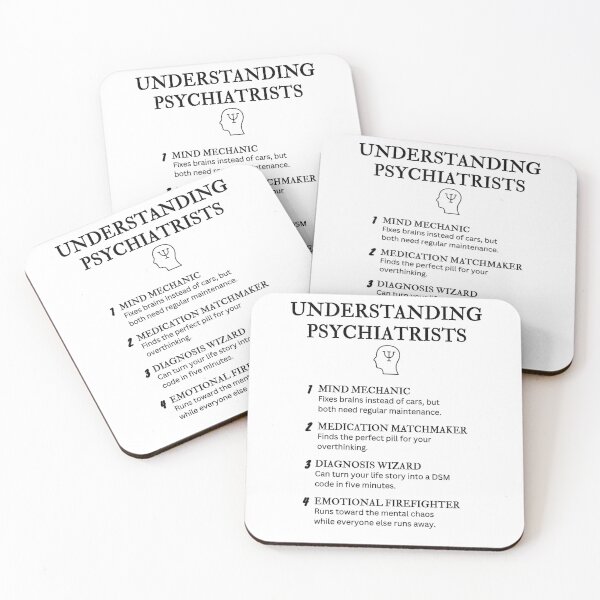 Item preview, Understanding Psychiatrists – Funny Mental Health Definitions designed and sold by PsyFlow35.